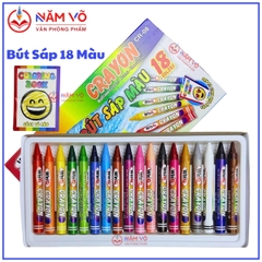 Win Q Bút Sáp 18 Màu CR08 (10 Hộp/Lốc; 120 Hộp/ Thùng)