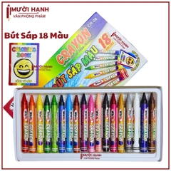 Win Q Bút Sáp 18 Màu CR08 (10 Hộp/Lốc; 120 Hộp/ Thùng)