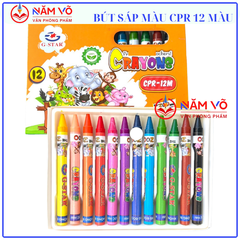 G-star Bút Sáp Màu CPR - 18 Màu (10 Hộp/ Lốc; 120 Hộp/ Thùng)