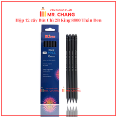 Bút Chì 2B Black King KC 8800(12 Cây/Hộp) (12 Hộp/Lốc) (20 Lốc/Thùng)