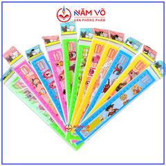 . Thước Nhựa Aihao 20cm KHÔNG BẢNG CỬU CHƯƠNG (100 Cây/Lon; 24 Lon/Thùng)