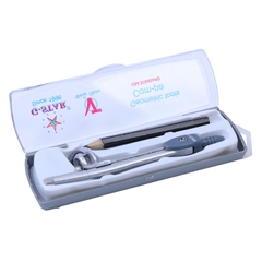 G-Star Compa Bút Chì Gỗ U112 (Xanh, Hồng, Bạc) (12 Bộ/Hộp; 24 Hộp/ Thùng)