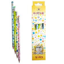 G-Star Bút Chì Đen Thân Gỗ 2B HT-101 (Không gôm) (12 Cây/ Hộp; 12 Hộp/ Lốc; 20 Lốc/ Thùng)
