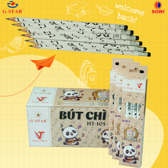 G-Star Bút Chì Đen HT105 2B (12 Cây/ Hộp; 12 Hộp/ Lốc; 20 Lốc/ Thùng)