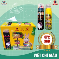 G-Star Bút Chì Màu Ống Tròn (Kèm chuốt, vỏ giấy) CP2
