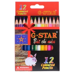 G-Star Bút Chì Màu Vỏ Gỗ (HỘP ĐỎ) (Hộp Giấy)