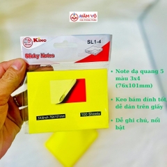 Giấy Note Đủ Màu Xing Li 3x4 (12 Xấp/Hộp; 40 Hộp/Thùng)