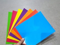Giấy Thủ Công Khổ (17x21) DECAL CÓ KEO DÁN (7 Tờ/ Xấp)