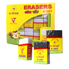 G-Star Gôm E207 (30 Cục/ Lốc; 30 Lốc/ Thùng)