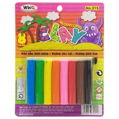 Win Q Bộ Sáp nặn 8 màu + khuôn hình D-11 _Vĩ