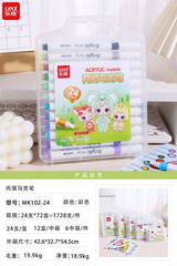 Bút Lông Màu ACRYLIC LEX 102 (THÂN TRÒN, NGÒI TÙ)