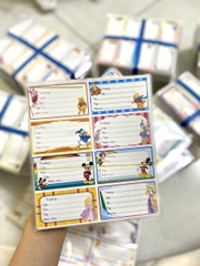 Nhãn Vở Đại 8 Nhãn Có Keo (5 Tờ/Xấp; 10 Xấp/Bó)