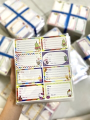 Nhãn Vở Đại 8 Nhãn Có Keo (5 Tờ/Xấp; 10 Xấp/Bó)