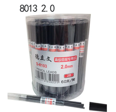 . Ruột Bút Chì Bấm 2B Loại To 2.0mm D8103 (60 Ống/Lon; 40 Lon/Thùng)