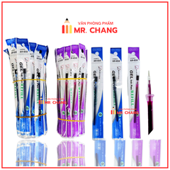 . Ruột Bút Aihao AH 650 ( 90-100 Ruột/ Bó; 96 Bó/ Thùng) (Xanh, Tím)