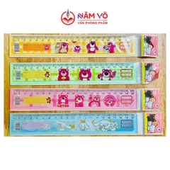 . Thước Nhựa Aihao 20cm KHÔNG BẢNG CỬU CHƯƠNG (100 Cây/Lon; 24 Lon/Thùng)