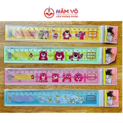 . Thước Nhựa Aihao 20cm KHÔNG BẢNG CỬU CHƯƠNG (100 Cây/Lon; 24 Lon/Thùng)