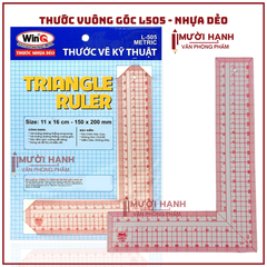 WinQ Thước Dẻo Vuông Góc Metric L505 (10 Cây/ Hộp; 5 Hộp/ Lốc)