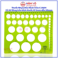 Win Q Thước Vẽ Hình Tròn C2004 (10 Cây/ Hộp; 5 Hộp/ Lốc)