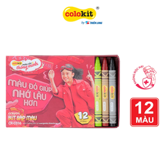 TL - Bút sáp màu CR-C016 - 12 MÀU (10 Hộp/Lốc)