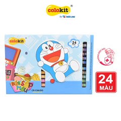 TL -  Bút sáp màu Doremon CR-C06/DO - 24 MÀU (05 Hộp/Lốc)