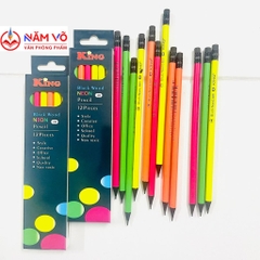 . Bút Chì Gỗ Dạ Quang Có Gôm 8801 (12 Cây/ Hộp; 12 Hộp/ Lốc; 240 Hộp/ Thùng)