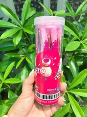 . LON 12 CÂY Bút Gel Bấm Xóa Được VS, King Lon (Xanh, Tím) (12 Cây/Lon) (12 Lon/Lốc) (16 Lốc/Thùng)