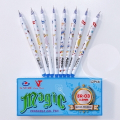 G-Star Bút Gel Xoá Được ER03 (Xanh, Tím) (12 Cây/Hộp; 10 Hộp/Lốc; 120 Hộp/Thùng)