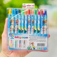 Sáp vặn 24 màu - NGẮN (6 Vĩ/Hộp; 96 Vĩ/Thùng) KM-0224; 1011S