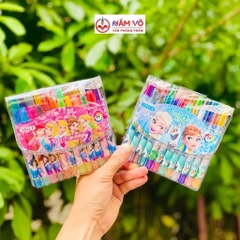 Sáp vặn 24 màu - NGẮN (6 Vĩ/Hộp; 96 Vĩ/Thùng) KM-0224; 1011S