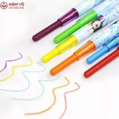 Sáp vặn 24 màu - NGẮN (6 Vĩ/Hộp; 96 Vĩ/Thùng) KM-0224; 1011S