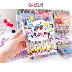 Sáp Vặn 24 Màu - DÀI YB-1024L; YB-1024F (6 Vĩ/Lốc) (96 Vĩ/Thùng)