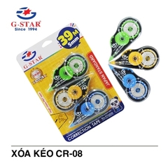 G-Star Xoá Kéo 3 Cây CR-08 (24 Cây/Hộp; 8 Hộp/ Thùng; 192 Cây/ Thùng)