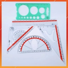Win Q Bộ Thước 5 Cây Nhựa Dẻo Kỹ Thuật T160 (10 Bộ/Bịch; 10 Bịch/ Hộp; 6 Hộp/ Thùng)