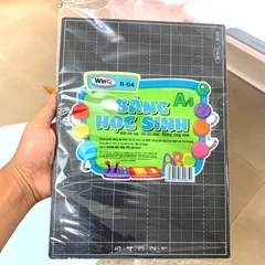 Win Q Bảng Đen Khổ A4 B04 Có Moust 2 MẶT PHẤN (4 Ô + 5 Ô)(10 Cái/ Lốc; 100 Cái/ Thùng)