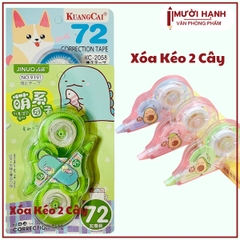 Xóa Kéo Vĩ 2 Cây Laigo LG-9902; Kuangcai (24 Vĩ/Hộp) (24 Hộp/Thùng)