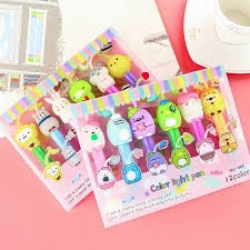 Bút dạ quang 2 đầu thú HLL-065 (6 Cây/Hộp)