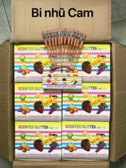 Bút Gel Nhũ Kim Tuyến Thơm Trái Cây GP301 (Đỏ, Cam, Bạc, Hồng, Dương, Lá) (12 Cây/Hộp)