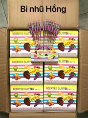 Bút Gel Nhũ Kim Tuyến Thơm Trái Cây GP301 (Đỏ, Cam, Bạc, Hồng, Dương, Lá) (12 Cây/Hộp)