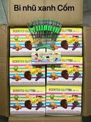 Bút Gel Nhũ Kim Tuyến Thơm Trái Cây GP301 (Đỏ, Cam, Bạc, Hồng, Dương, Lá) (12 Cây/Hộp)