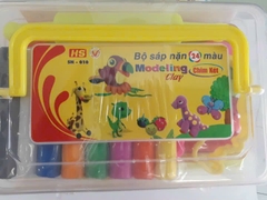 HS Bộ sáp nặn 24 màu Chim Két SN-010 (Khuôn + Đất nặn + cán đất nặn)