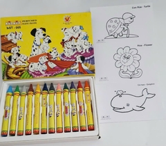HS Bút sáp thơm Chó Đốm 12 màu BST-005 (10 Hộp/Lốc)
