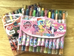 Sáp vặn 24 màu - NGẮN (6 Vĩ/Hộp; 96 Vĩ/Thùng) KM-0224; 1011S