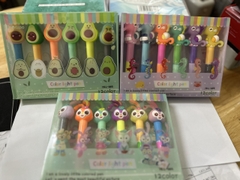 Bút dạ quang 2 đầu thú HLL-065 (6 Cây/Hộp)