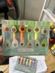 Bút dạ quang 2 đầu thú HLL-065 (6 Cây/Hộp)