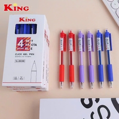 . Bút 8698 King/ T8 (Xanh, Tím, Đỏ, Đen) (12 Cây/Hộp; 16 Hộp/Lốc; 192 Hộp/Thùng)
