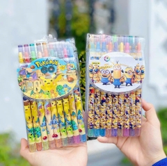 . Sáp Vặn 18 Màu - DÀI 1012F; 1012L (12 Vĩ/Lốc) (144 Vĩ/Thùng)