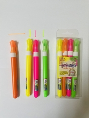 G-Star Bút Dạ Quang SJ-05 (Vàng, Hồng, Cam, Lá) (4 Cây Khác Màu/Vĩ) (24 Vĩ/Lốc; 8 Lốc/Thùng)
