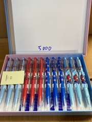 . Bút Máy Bấm Xóa Được (12 Cây/Hộp) 5008; 5012;5000;5002;5003;5005;5006;7005;4061