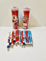 . LON 12 CÂY Bút Gel Bấm Xóa Được VS, King Lon (Xanh, Tím) (12 Cây/Lon) (12 Lon/Lốc) (16 Lốc/Thùng)